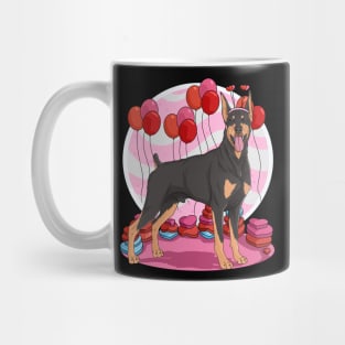 Doberman Pinscher Valentines Day Heart Dogs Puppy Love Mug